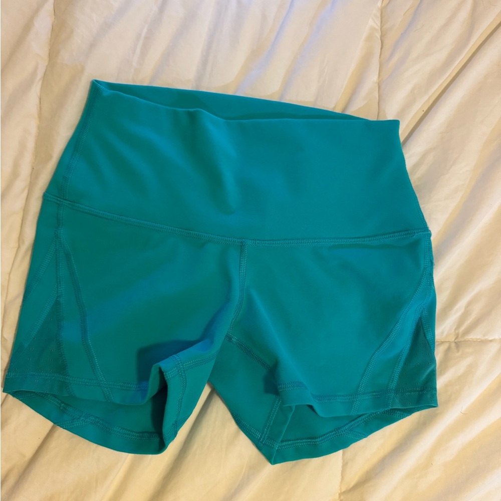 lululemon athletica Women's Vibrant Blue Athletic Shorts - Picture 2 of 4